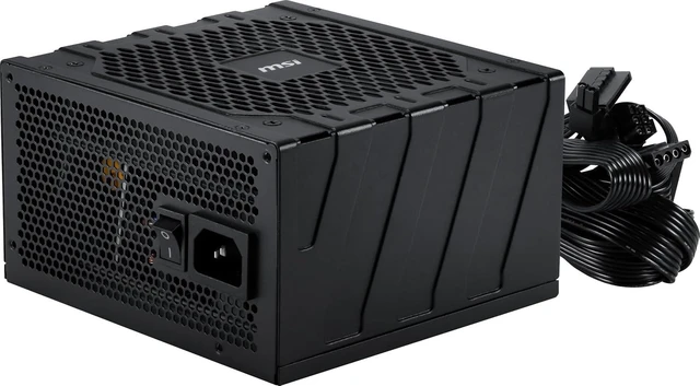 Alt view image 4 of 6 - MSI MAG GN85A Gaming Power Supply - 80 Plus Gold - ATX 3.1 & PCIe 5.1 Ready - 850W - Non-Modular - Active PFC - Low Noise ATX PSU