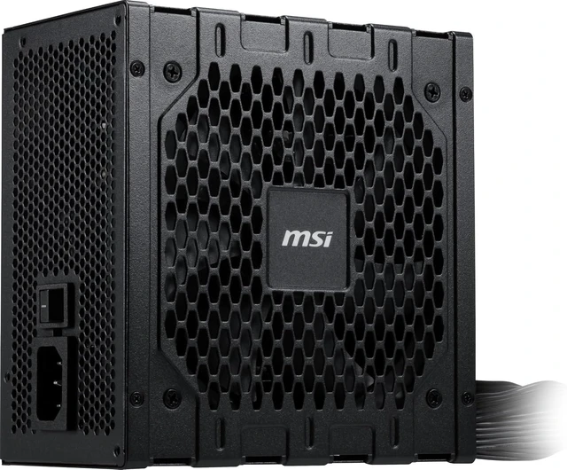 Alt view image 3 of 6 - MSI MAG GN85A Gaming Power Supply - 80 Plus Gold - ATX 3.1 & PCIe 5.1 Ready - 850W - Non-Modular - Active PFC - Low Noise ATX PSU