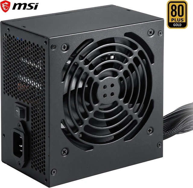 Alt view image 3 of 7 - MSI MAG A650GN II Gaming Power Supply - 80 Plus Gold - ATX 3.1 Ready - 650W - Non-Modular - Low Noise ATX PSU