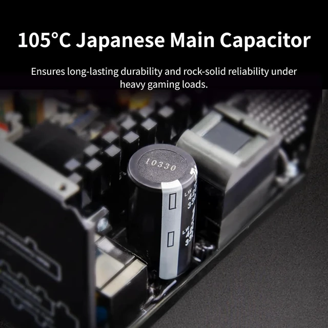 Alt view image 2 of 7 - COUGAR GR750W 750W Power Supply - 80 Plus Gold, ATX 3.1 & PCIe 5.1 Ready