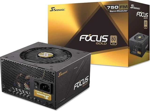 Main image of Seasonic FOCUS 750 Gold SSR-750FM 750W 80+ Gold ATX12V & EPS12V Semi-Modular 7 Year Warranty Compact 140 mm Size Power Supply