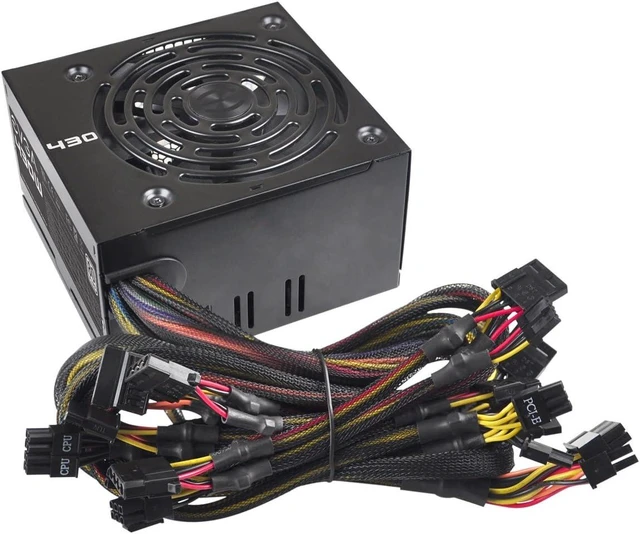 Alt view image 4 of 7 - EVGA 430 W1, 80+ WHITE 430W, 3 Year Warranty, Power Supply 100-W1-0430-KR, Black