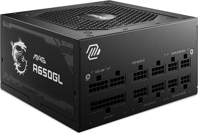 Main image of MSI MAG A650GL 650W 80 Plus Gold Power Supply