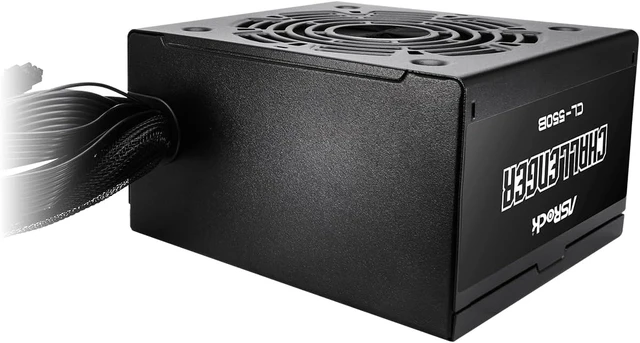 Alt view image 3 of 4 - 4 x ASROCK CL-550B PSU 550W 80 Plus Bronze 120mm Active PFC PCI-E (6+2 Pin) x4 SATA 5-Pin Power Supply