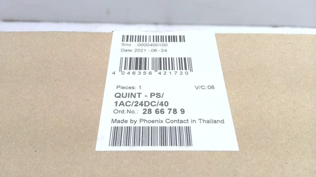 Alt view image 2 of 3 - Phoenix Contact Quint-Ps/1Ac/24Dc/40, Power Supply Unit, 2866789 Quint-Ps/1Ac/24Dc/40