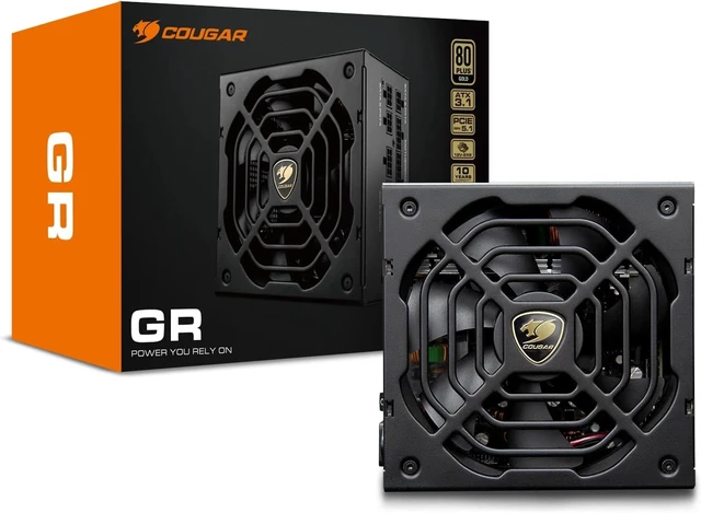 Alt view image 5 of 7 - COUGAR GR1000 ATX 3.1 80+ Gold Power Supply - Native PCIe 5.1 12V-2X6, Fully Modular PSU, FDB Fan, 100% Japanese Capacitors, 10 Year Warranty (1000, Watts)