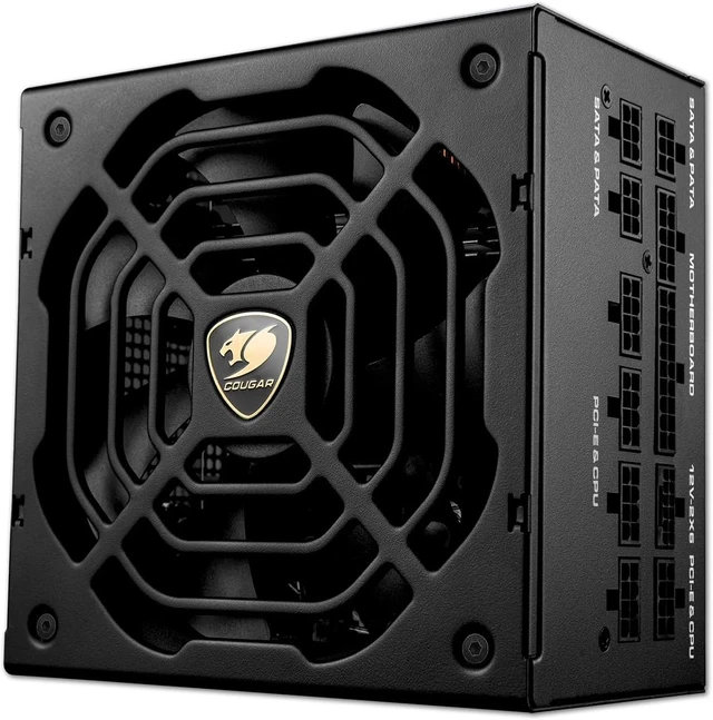 Alt view image 4 of 7 - COUGAR GR1000 ATX 3.1 80+ Gold Power Supply - Native PCIe 5.1 12V-2X6, Fully Modular PSU, FDB Fan, 100% Japanese Capacitors, 10 Year Warranty (1000, Watts)