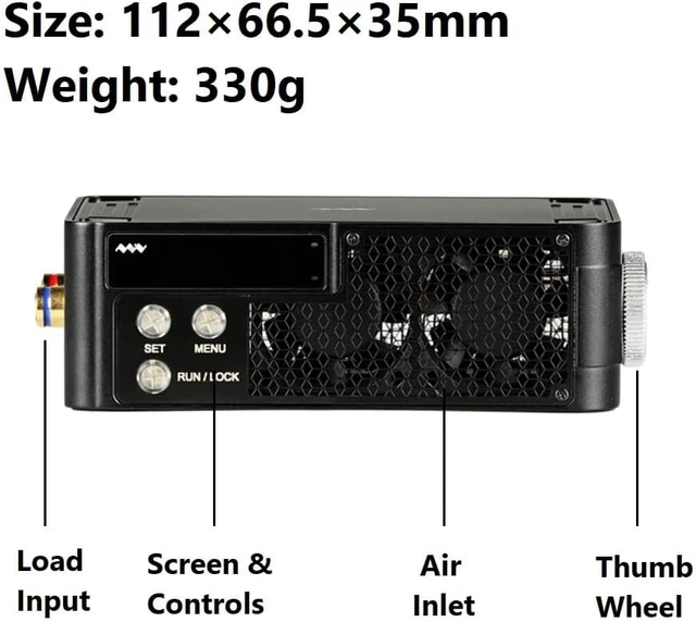 Alt view image 2 of 5 - MINIWARE MDP-L1060 Programmable DC Electronic Load, 60V/10A/100W Input, 4 Modes (CC/CV/CR/CP), 650mAh Battery, CNC Aluminum Alloy Frame, USB Type-C, AC/DC Power Supply