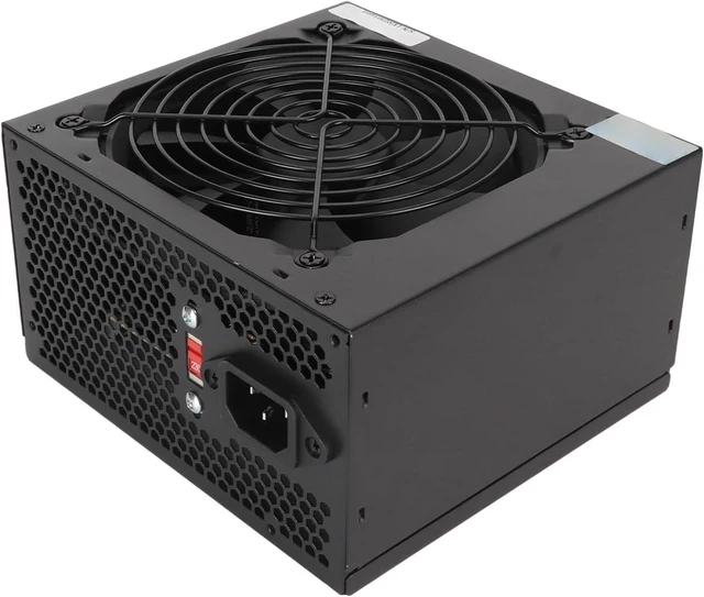 Alt view image 6 of 7 - Septpenta 400W Power Supply, Rated 250W, Silent Fan, Fully Modular RGB Power Supply, Compact Low Noise RGB Fan 0 RPM for Computer US Plug