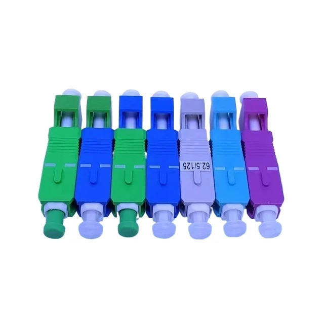 Alt view image 5 of 6 - LC FC SC ST Adapter 2pcs Single Mode Male to Female Optical Fiber Coupler Flange Interface Converter(LC UPC-FC UPC SM)
