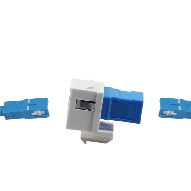 Alt view image 3 of 7 - Fiber Optic Panel Module 10pcs Large Square Port SC LC ST FC Coupler Flange Disk Adapter Fiber Snap Information Panel(Khaki)
