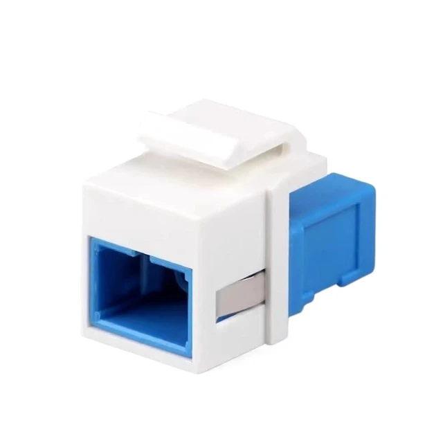Alt view image 4 of 7 - Fiber Optic Panel Module 10pcs Large Square Port SC LC ST FC Coupler Flange Disk Adapter Fiber Snap Information Panel(Khaki)