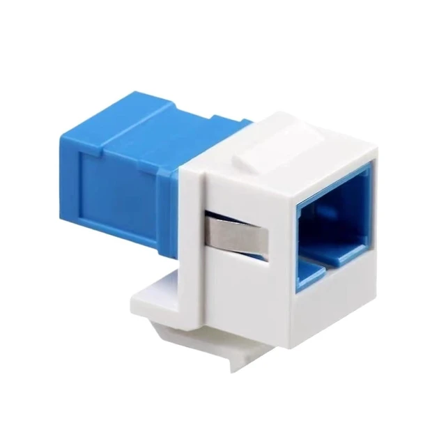 Alt view image 5 of 7 - Fiber Optic Panel Module 10pcs Large Square Port SC LC ST FC Coupler Flange Disk Adapter Fiber Snap Information Panel(Khaki)