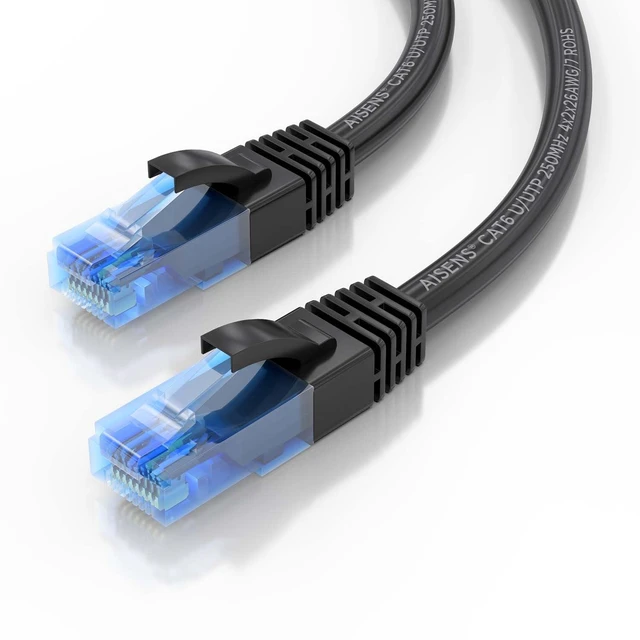 Alt view image 3 of 4 - AISENS Category 6 UTP Rigid Network Cable A135-0852 Black 20 m