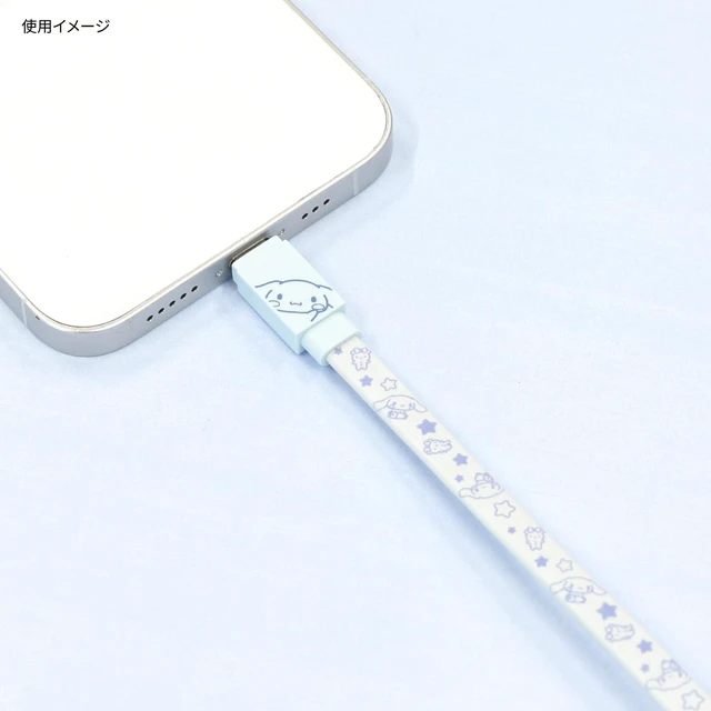 Alt view image 3 of 7 - Gourmandise Sanrio Characters Lightning Cable, Cinnamoroll SANG-303CN
