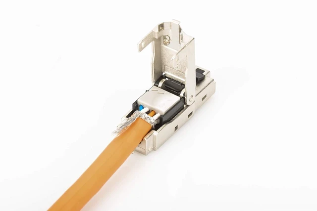 Alt view image 3 of 7 - Digitus DN-93631 - Cat 6A Network Connector - 10 Pieces - 360° Shielded - RJ45 Field Connector Cat6A - Tool-free Assembly - 500 MHz - 10GBase-T - 10 Gbps - AWG 27/7 to AWG 22/1