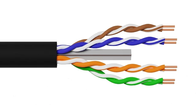 Alt view image 6 of 7 - LINK Solid UTP Cable for Networks Category 6 PE Outdoor AWG23 Material Cca Massa 305m