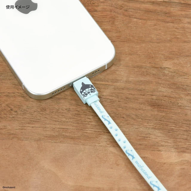 Alt view image 3 of 6 - (Gourmandise) Gourmandies MOFUSAND USB Type-C Cable, Shark Nyan, MOFU-43A