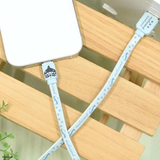 Alt view image 4 of 6 - (Gourmandise) Gourmandies MOFUSAND USB Type-C Cable, Shark Nyan, MOFU-43A