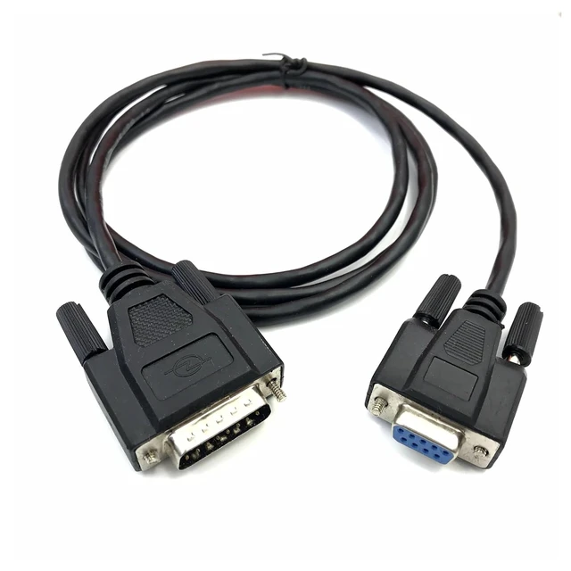 Alt view image 2 of 5 - Customized DB9 Female to DB15 Male DB15 to DB9 9-pin to 15-pin Electronic Weighing Wire Serial Port Wire(2m)