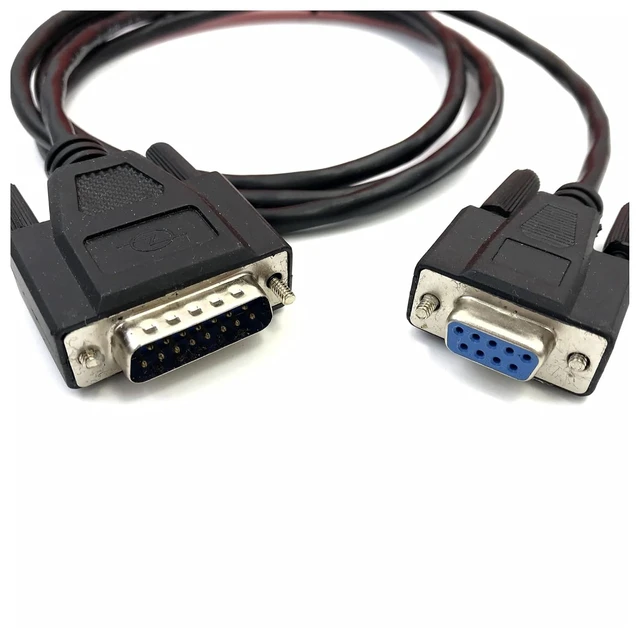 Alt view image 3 of 5 - Customized DB9 Female to DB15 Male DB15 to DB9 9-pin to 15-pin Electronic Weighing Wire Serial Port Wire(2m)