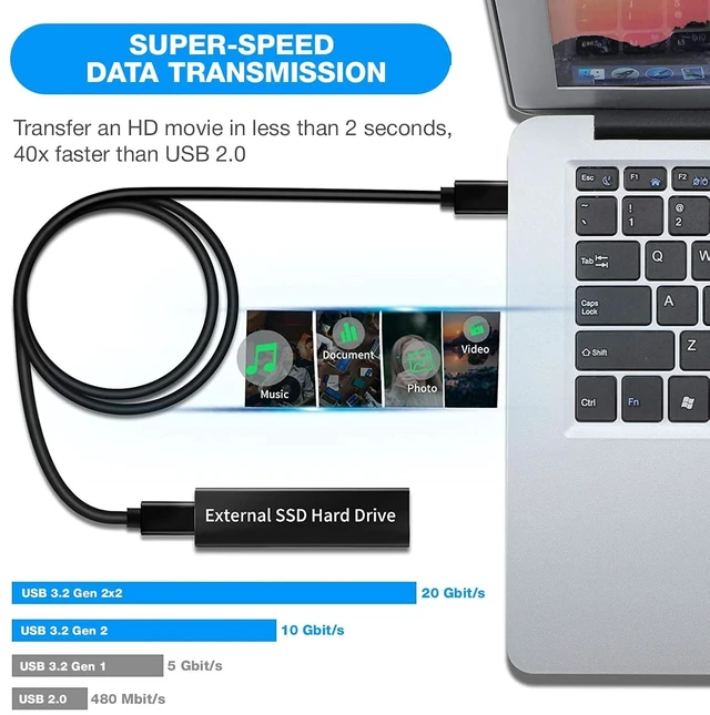 Alt view image 7 of 7 - PremiumCord USB-C 3.2 Gen 2x2 Connection Cable, Superspeed Data Cable Up to 20Gbit/s, Charge Up to 5A, Power 100W, Supports PD3.0 / QC4.0, USB 3.2 Generation 2x2, Black, Length 3 m