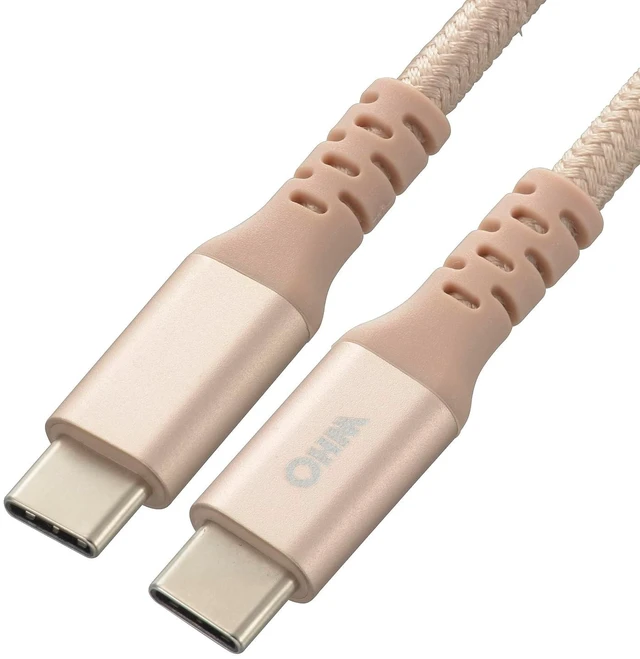 Main image of Ohm Electric AudioComm Smartphone Cable, Type-C Cable, Type C Cable, Type C Cable, Type C Cable, Type-C Cable, Rapid Charging, PD Compatible, 6.6 ft (2.0 m), SMT-L20TCC-N 01-7137 OHM