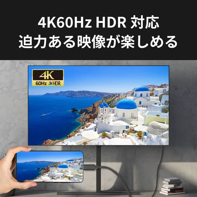 Alt view image 3 of 7 - Rattock System USB Type-C to HDMI Converter Cable RS-UCHD4K60-5MA