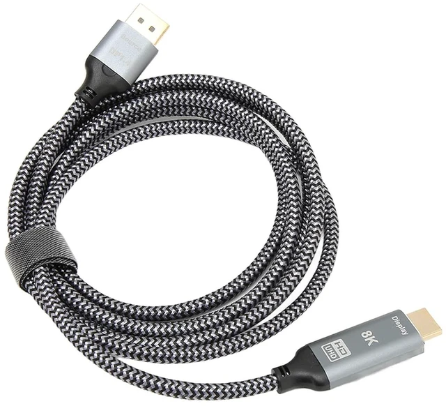 Main image of Septpenta Displayport 1.4 to HD Multimedia Interface, 8K 30Hz or 4K 120Hz, Mirror and Expansion Mode Support, Gold Plated Connector Aluminum Shell, 6 Feet Long Length