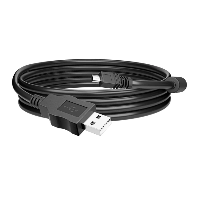 Alt view image 5 of 7 - Replacement USB Camera Transfer Data Sync Charger Charging Cable Cord for Panasonic Lumix Camera DMC-G7 DMC-S5 DMC-ZS25 DMC-TZ35 ZS40 TS30 SZ3 TZ8 TZ11 TZ15 TZ24 F2 FH25 GF3 GF5 GX1 FH4 & More (Black)