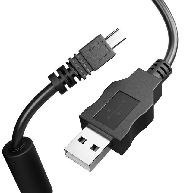Alt view image 7 of 7 - Replacement USB Camera Transfer Data Sync Charger Charging Cable Cord for Panasonic Lumix Camera DMC-G7 DMC-S5 DMC-ZS25 DMC-TZ35 ZS40 TS30 SZ3 TZ8 TZ11 TZ15 TZ24 F2 FH25 GF3 GF5 GX1 FH4 & More (Black)