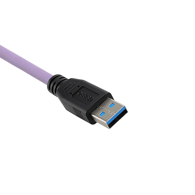 Alt view image 5 of 5 - USB3.0 Type A to Locking USB-B Cable, High Flex Drag Chain Shield, 3m/10ft