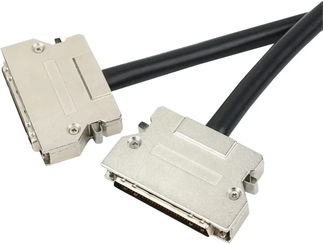 Alt view image 2 of 4 - SCSI Cable HPDB50 Male to Male Cable HPDB50 to HPDB50 Cable Hulled Hook Type(1m)