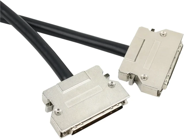 Alt view image 3 of 4 - SCSI Cable HPDB50 Male to Male Cable HPDB50 to HPDB50 Cable Hulled Hook Type(1m)