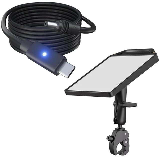 Main image of Starlink Mini Cable 6.5FT, 16AWG Starlink Cable with Indicator Light 140W USB C to DC, Starlink Mini Clamp Mount with Protective Silicone Case, 2 in 1 Satellite Dish Mounting Kit & Cover
