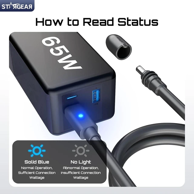 Alt view image 2 of 7 - Starlink Mini Cable 6.5FT, 16AWG Starlink Cable with Indicator Light 140W USB C to DC, Starlink Mini Clamp Mount with Protective Silicone Case, 2 in 1 Satellite Dish Mounting Kit & Cover