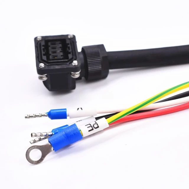 Alt view image 4 of 5 - Suitable for MR-J3/J4/JE-10A/20A/40A/70A Series Drive, Motor MR-PWS1CBL3Meter 5M10M 15M-A1-L/H Power Cable(MR-PWS1CBL-A1-L,10m)