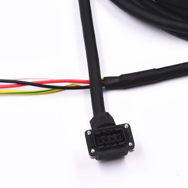 Alt view image 3 of 5 - Suitable for MR-J3/J4/JE-10A/20A/40A/70A Series Drive, Motor MR-PWS1CBL3Meter 5M10M 15M-A1-L/H Power Cable(MR-PWS1CBL-A1-L,10m)