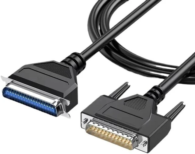 Alt view image 2 of 4 - CN36 to DB25 Parallel Printer Data Cable Pure Copper Shield 25/36Pin Gold-Plated Signal Line Male to CN36 Computer Connector(Metal Shell,5M)