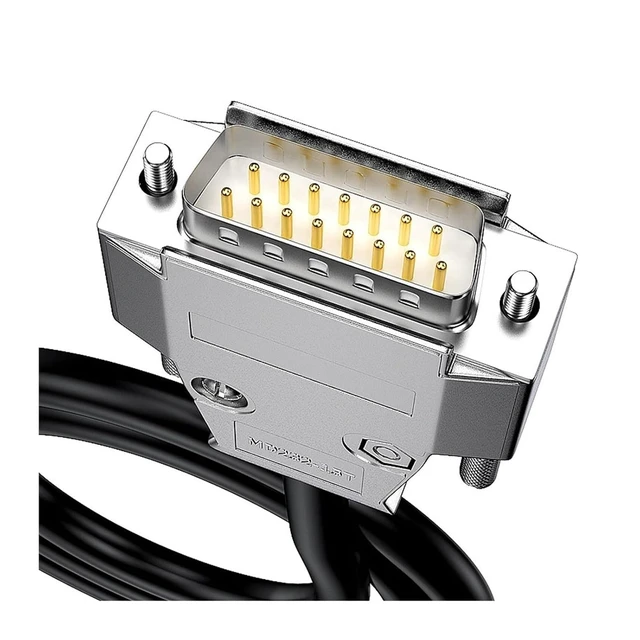 Alt view image 4 of 7 - DB9 DB15 DB25 DB37 Connector M/F Serial Cable RS232 D-SUB 9 Pin 15 25 37 Male/Female Extension (Size : 5M, Color Metal Female)(10M)