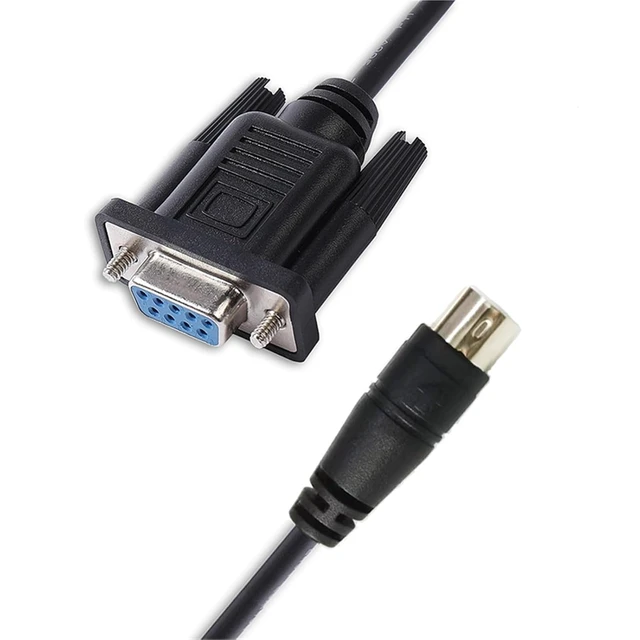Alt view image 2 of 4 - DB9 Female to 8-pin Mini Din VISCA RS232 Serial Control Cable for Connecting EVI/BRC/SRG Series Camera to PC(1.8M)