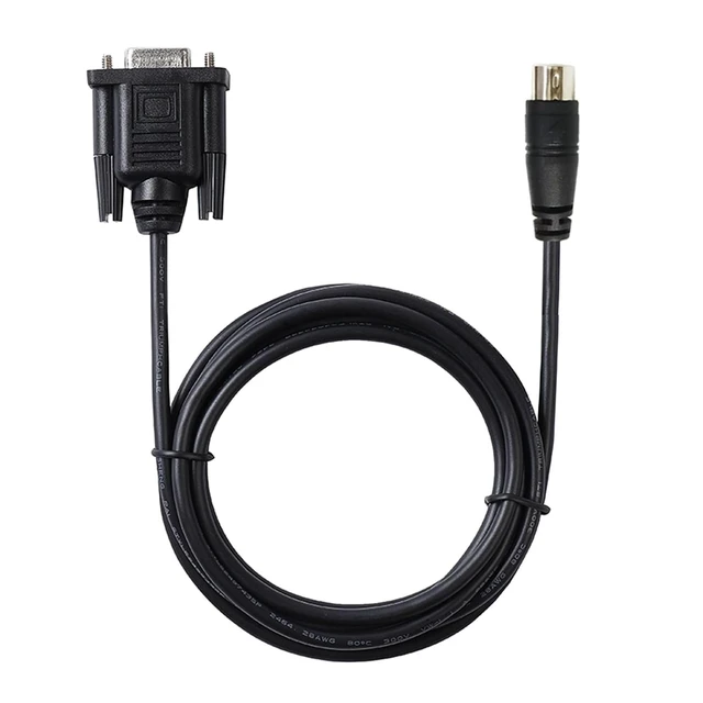 Alt view image 3 of 4 - DB9 Female to 8-pin Mini Din VISCA RS232 Serial Control Cable for Connecting EVI/BRC/SRG Series Camera to PC(1.8M)