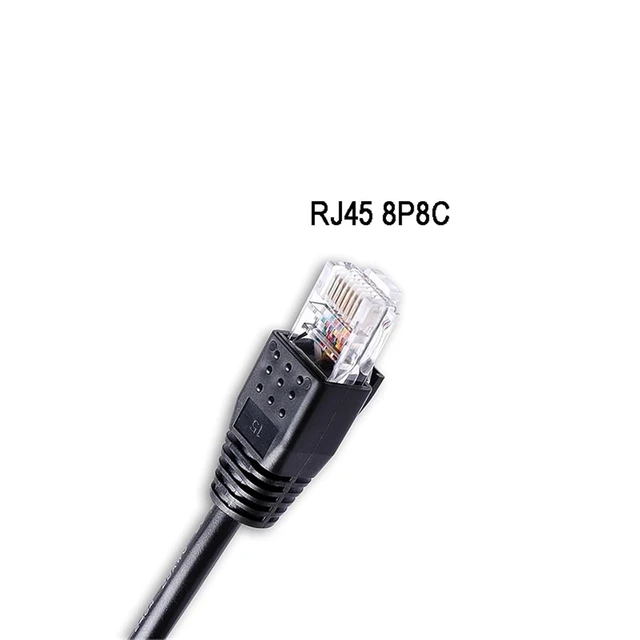 Alt view image 4 of 4 - 9Pin D-Sub DB9 Female RS232 Serial to RJ45 8P8C Communication Cable for GM Tech 2(1.8M)