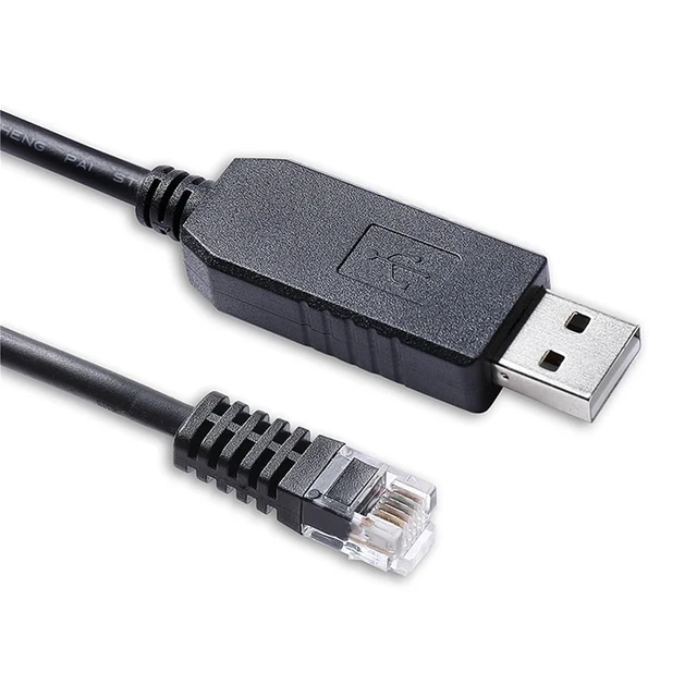 Alt view image 2 of 4 - Prolific USB RS232 Serial to RJ12 6P6C Converter Adapter Cable for Stepper Motor Servo Drive Serial RS232 Tuning Cable(1m)