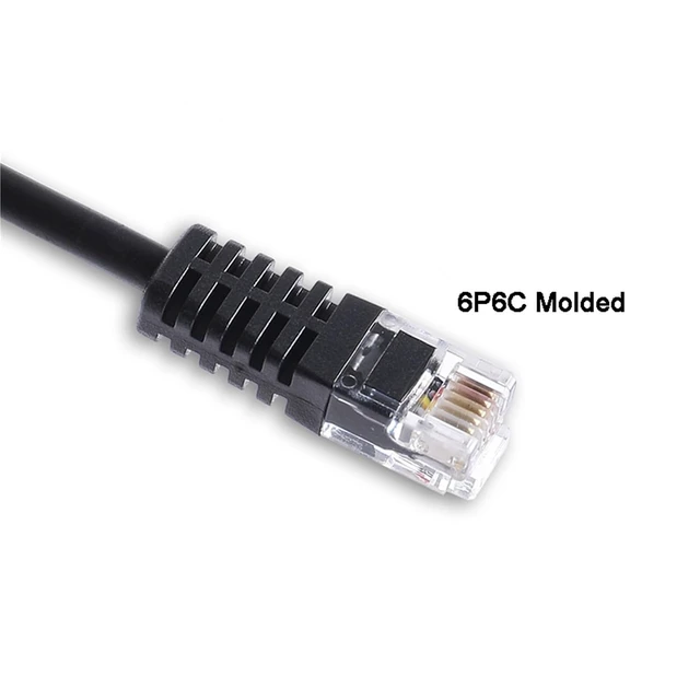 Alt view image 4 of 4 - Prolific USB RS232 Serial to RJ12 6P6C Converter Adapter Cable for Stepper Motor Servo Drive Serial RS232 Tuning Cable(1m)