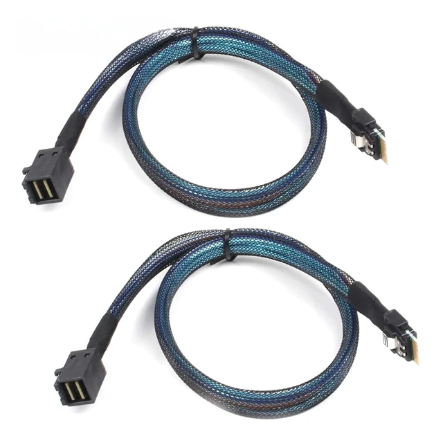 Alt view image 3 of 6 - PCIE4.0 S/AS HD SFF-8643 36PIN to Slimline S/AS SFF-8654 4i 38P Cord(0.5m)