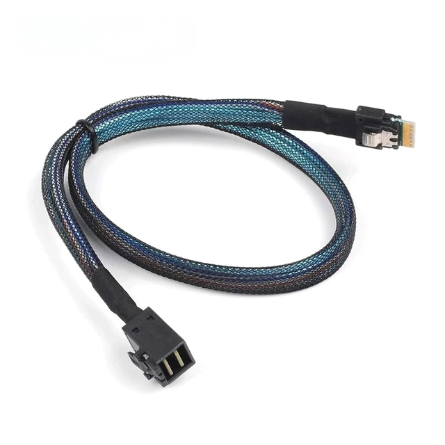 Alt view image 5 of 6 - PCIE4.0 S/AS HD SFF-8643 36PIN to Slimline S/AS SFF-8654 4i 38P Cord(0.5m)