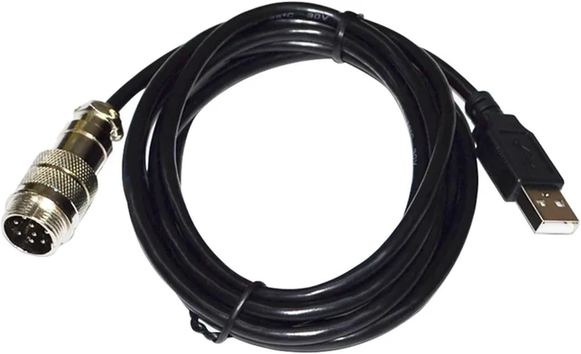Alt view image 2 of 6 - USB 2.0 to 9 DIN Male Adapter Connection DIN-USB Cable for THRUSTMASTER TH8A Gear TSSH TSSH+ MOD+ HANDBRAKE PC Controller KABLE(3.6M)