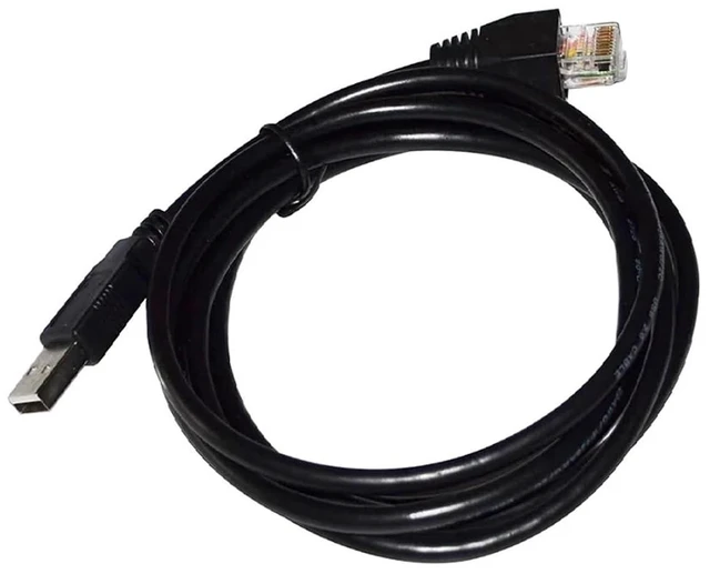 Alt view image 3 of 5 - USB 2.0 to RJ50 RJ48 AP9827 Console Cable for Smart UPS 940-0127B 940-127C 940-0127E BR1000G to NAS DS1517 DS216 DS218 KABLE(3.6M)
