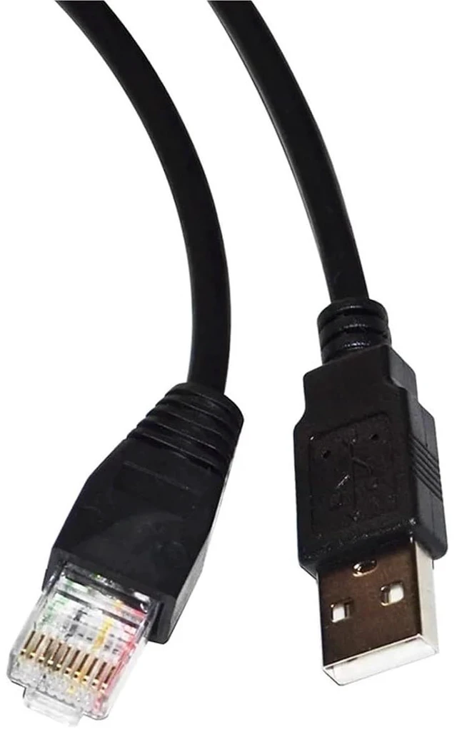 Alt view image 4 of 5 - USB 2.0 to RJ50 RJ48 AP9827 Console Cable for Smart UPS 940-0127B 940-127C 940-0127E BR1000G to NAS DS1517 DS216 DS218 KABLE(3.6M)